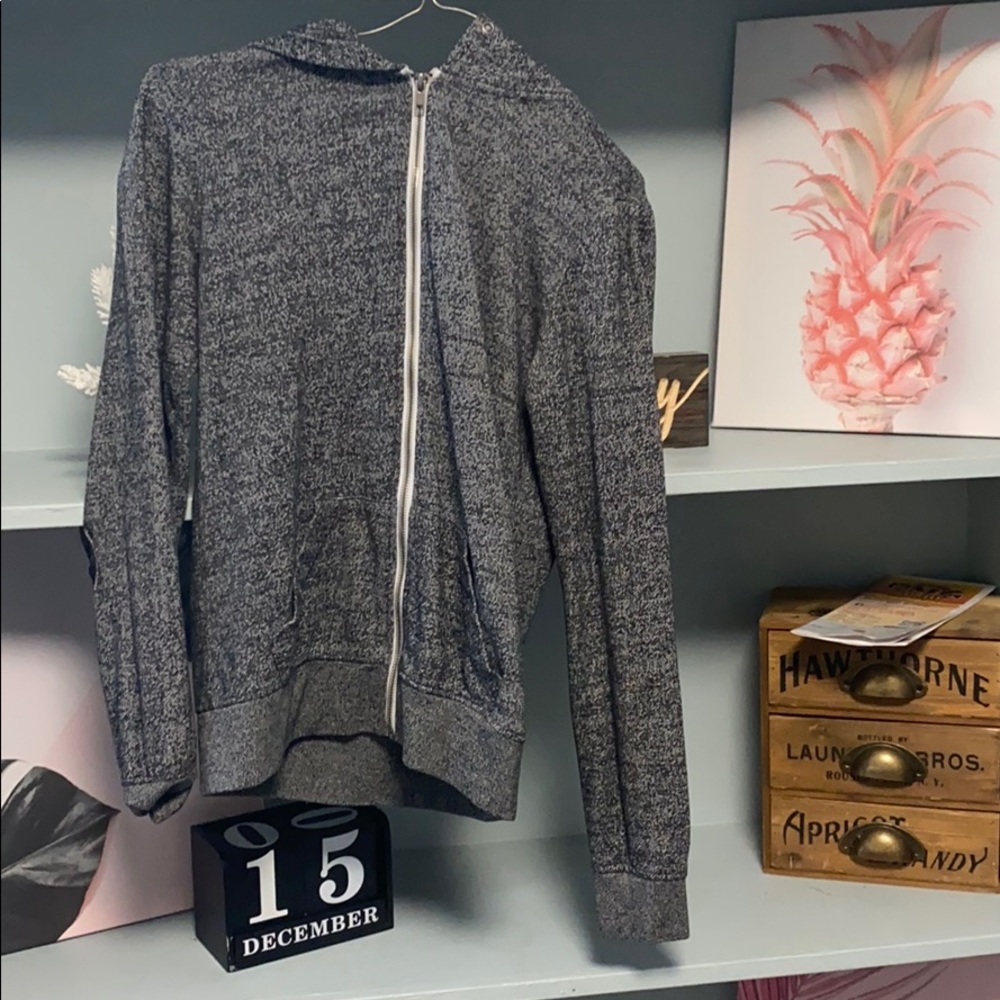 Grey zip up
